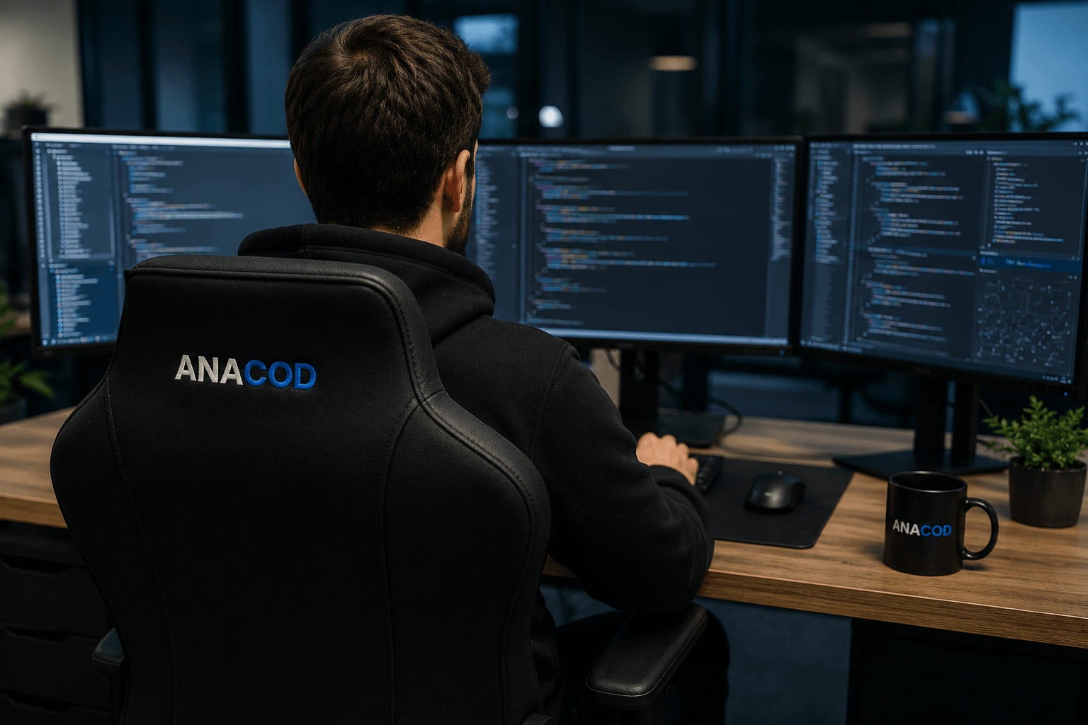 Expert ANACOD en train de configurer une automatisation sur mesure